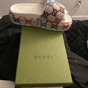 Colorful Gucci platforms